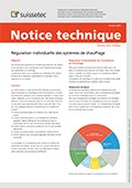 Notice technique Régulation individuelle des systèmes de chauffage Notice technique Régulation individuelle des systèmes de chauffage