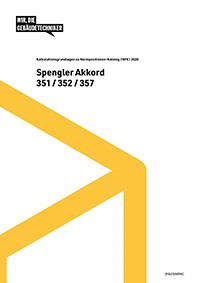 Spengler Akkord NPK 351/352/357 (Buch gebunden) Spengler Akkord NPK 351/352/357 (Buch gebunden)