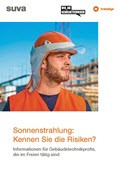Flyer "Sonnenstrahlung: Kennen Sie die Risiken? Information für Mitarbeitende"