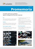 Promemoria Condotte dell'acqua potabile - lgiene e diligenza nell'uso dei materiali Promemoria Condotte dell'acqua potabile - lgiene e diligenza nell'uso dei materiali
