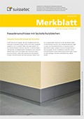 Merkblatt Fassadenanschlüsse mit Sockelschutzblechen Merkblatt Fassadenanschlüsse mit Sockelschutzblechen