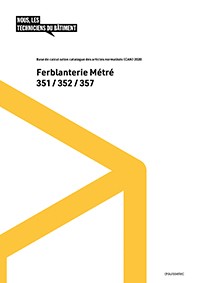 Ferblanterie Métré CAN 351/352/357 (Classeur) Ferblanterie Métré CAN 351/352/357 (Classeur)