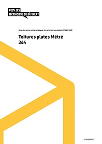 Toitures plates Métré CAN 364 (Livre relié) Toitures plates Métré CAN 364 (Livre relié)