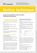 Notice technique Systèmes de protection contre la fourdre: conducteurs de descente Notice technique Systèmes de protection contre la fourdre: conducteurs de descente