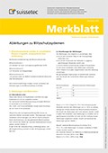 Merkblatt Ableitungen zu Blitzschutzsystemen