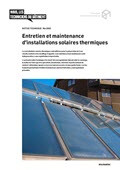 Notice technique Entretien et maintenance d'installations solaires thermiques