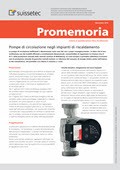 Promemoria Pompe di circolazione negli impianti di riscaldamento Promemoria Pompe di circolazione negli impianti di riscaldamento