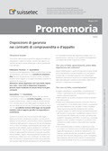 Promemoria Disposizioni di garanzia nei contratti di compravendita d d'appalto Promemoria Disposizioni di garanzia nei contratti di compravendita d d'appalto