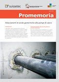 Promemoria Allacciamenti di sonde geotermiche alle pompe di calore Promemoria Allacciamenti di sonde geotermiche alle pompe di calore