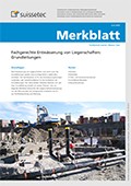 Merkblatt Fachgerechte Entwässerung von Liegenschaften: Grundleitungen Merkblatt Fachgerechte Entwässerung von Liegenschaften: Grundleitungen