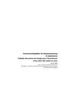Tabelles des pertes de charge pour l'écoulement d'eau dans des tubes en acier Tabelles des pertes de charge pour l'écoulement d'eau dans des tubes en acier