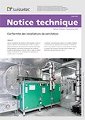Notice technique Conformité des installations de ventilation Notice technique Conformité des installations de ventilation