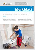 Merkblatt Sanitärapparate: Dienstleistungen erkennbar machen Merkblatt Sanitärapparate: Dienstleistungen erkennbar machen