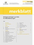 Merkblatt Verlegeunterlagen aus Holz für Metalldeckungen