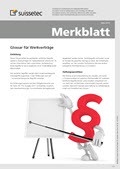 Merkblatt Glossar für Werkverträge Merkblatt Glossar für Werkverträge