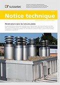 Notice technique Pénétrations dans les toitures plates Notice technique Pénétrations dans les toitures plates