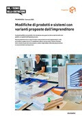 Promemoria Modifiche di prodotti e sistemi con varianti proposte dall'imprenditore Promemoria Modifiche di prodotti e sistemi con varianti proposte dall'imprenditore