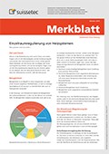 Merkblatt Einzelraumregulierung von Heizsytemen Merkblatt Einzelraumregulierung von Heizsytemen