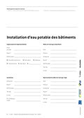 Procés-verbal Installation d'eau potable des bâtiments Procés-verbal Installation d'eau potable des bâtiments